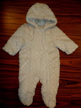 Luxusní hodně teplá chlupatková kombinéza, baby club,80