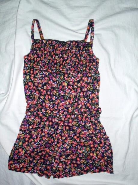 Nádherný květovaný žabičkový overal, george,110