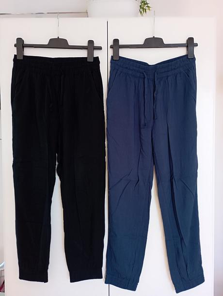 Volné plátěné kalhoty s kapsami, terranova,m