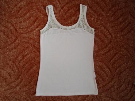 Růžové krajkové tričko tílko top - xs, s, s