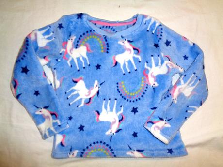 Luxusní flísová mikina s jednorožci, girl2girl,110