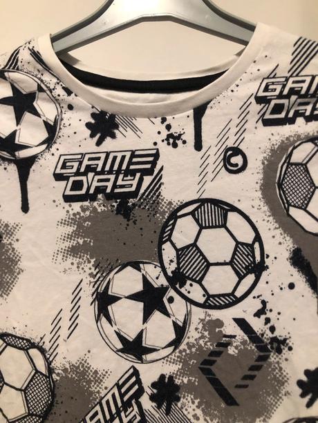 Pyžamové fotbalové triko, 128