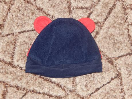 Černomodrá čepice s obličejem., marks & spencer,86