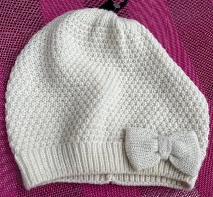 Čepice mašličkou hm 8-12 let, h&m,152