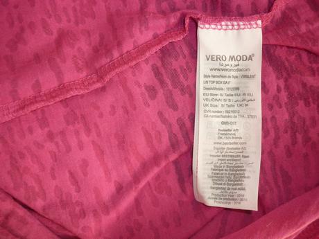 Malinově růžové tričko vero moda, vero moda,s