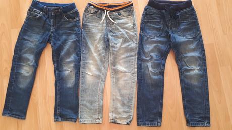 Měkké džíny, kalhoty, s vadou, vel. 116-122, coccodrillo,116