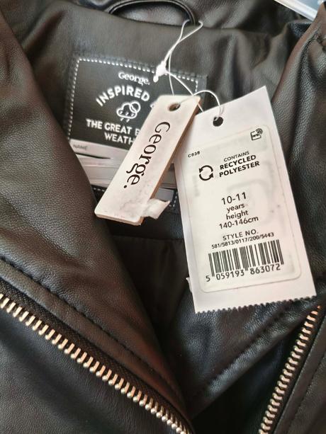 Křivák koženková bundička 140-146, george,140 / 146