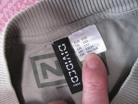 Bavlněné sv.khaki tričko / unisex, h&m,32
