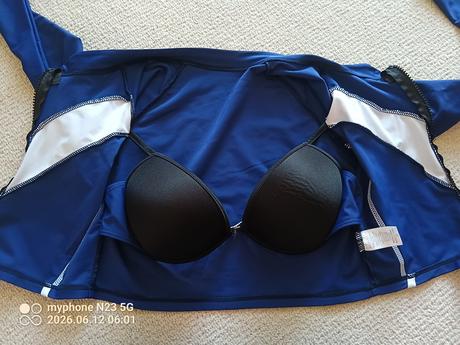 Crop top mikina s push up podprsenkou zn."aiosnuo", l