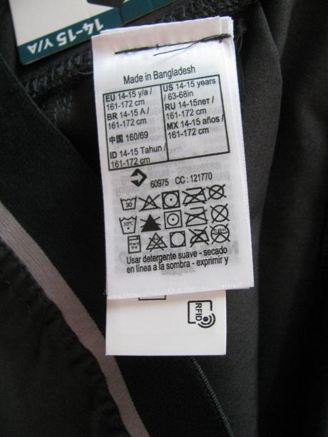 Tmavě šedé dětské kraťasy, decathlon,170