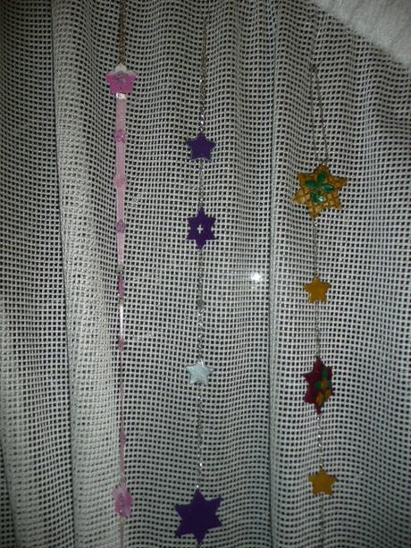 Bižuterie ozdoba závěs záclona, 