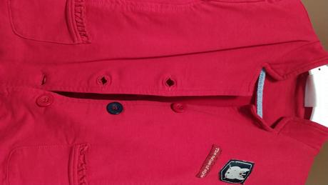 Coccodrillo krásné červené sako 110 cm 5 let super, coccodrillo,110