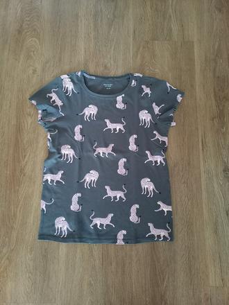 Tmavě šedé tričko s obrázky, reserved,158