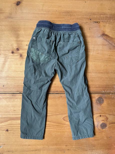 Bavlnou podšité plátěné kalhoty, next,98