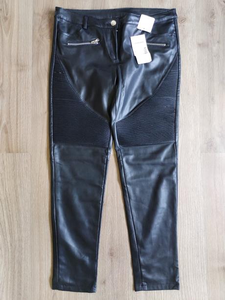 Dámské koženkové kalhoty vel m 38, kik,m