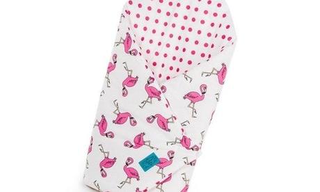 Vyšívaná zavinovačka belisima plameňák růžová,