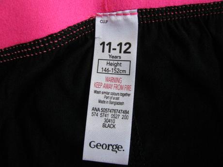 Chlapecké černé bavlněné trenky, george,152