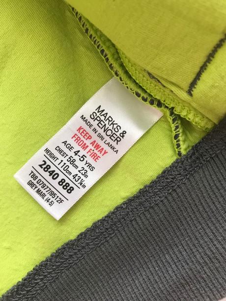 Mikina fleecová - v.4/5 let, marks & spencer,110