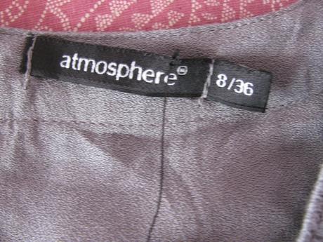 Šedé viskozové letní mini šaty, atmosphere,36