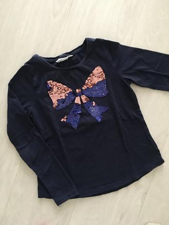 Tričko s měnícími flitry h&m (7 - 8 let), h&m,128