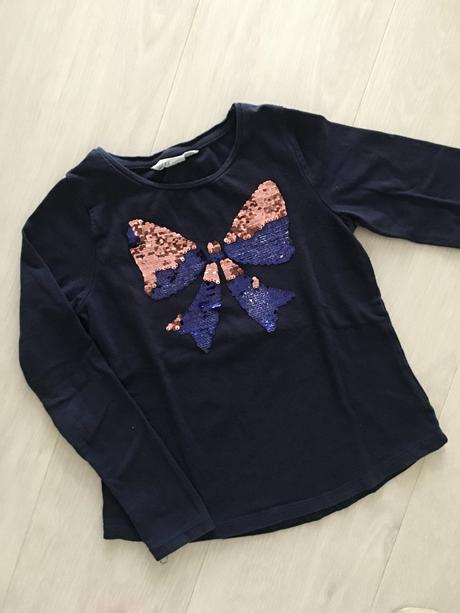 Tričko s měnícími flitry h&m (7 - 8 let), h&m,128