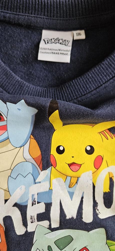 Chlapecká mikina pokemon pikachu a jiné, vel.116, 116