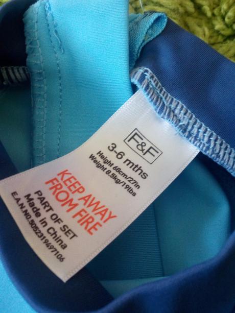 Plavkové koupací triko, f&f,68