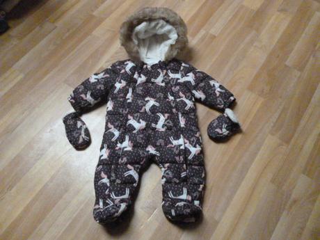 Zimní kombinéza jednorožec vel. 3-6 m, 68