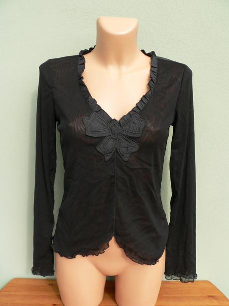 Lehká průsvitná halenka blůzka per una - vel.12/l, marks & spencer,l