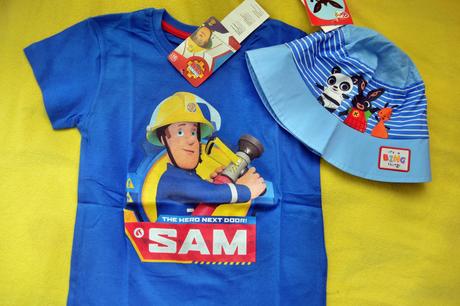 Letní tričko požárník sam,v.116,klobouk, setino,116