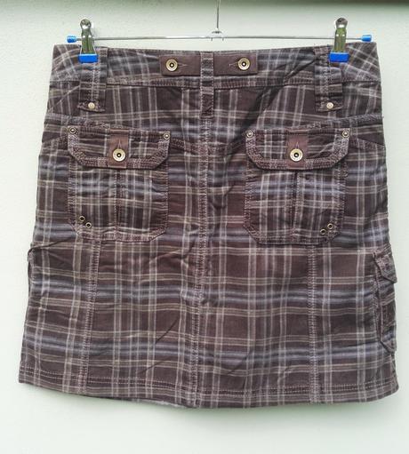 Manšestrová károvaná sukně esprit - vel.38, esprit,38