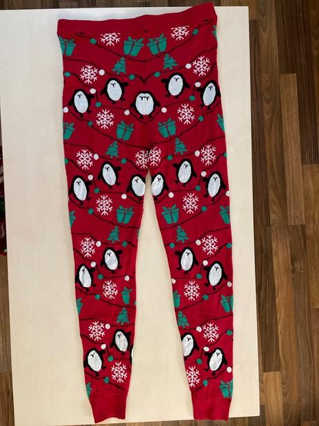 Vánoční teplé leginy, vel m, ff, m