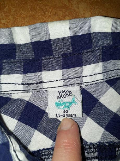 Chlapecká košile s krátkým rukávem vel. 92, kiki&koko,92