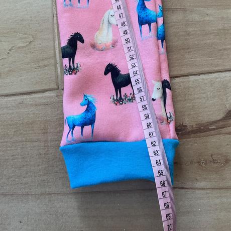 Dívčí handmade baggy- koníci/jednorožci- 110/116, 110