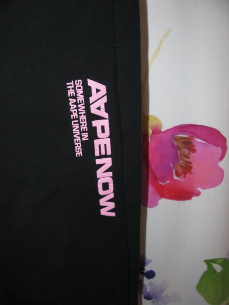 Dětské černé bavlněné tepláky aape bathing ape, 152