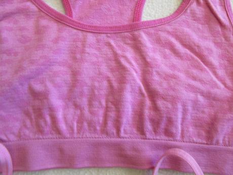 Růžová a fialová sportovní podprsenka, vel. 150, primark,152