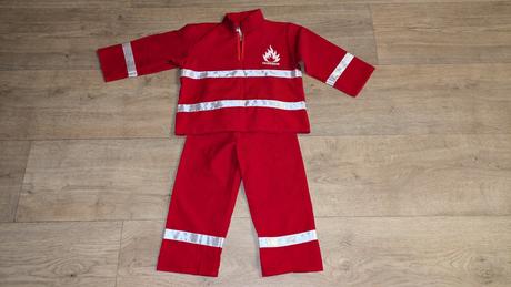 Karnevalový kostým hasič vel. 98, 2 - 3 roky, 