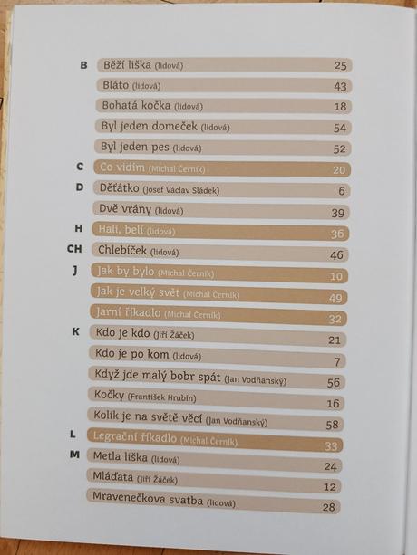 Kniha nauč mě říkadla, 