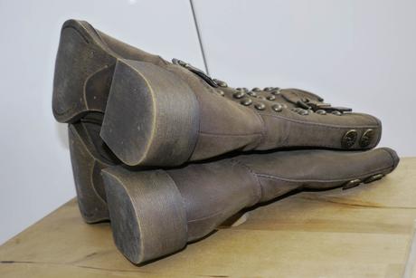 Hnede polokozacky rovna podrazka blowfish vel.37, 37