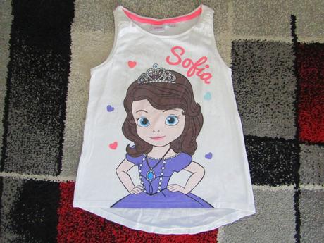 Letní tričko pro holku vel.122 zn.disney sofia, disney,122