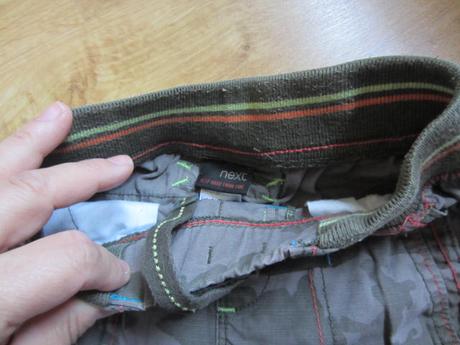 Bezva maskáčové kraťásky, šortky, next,92