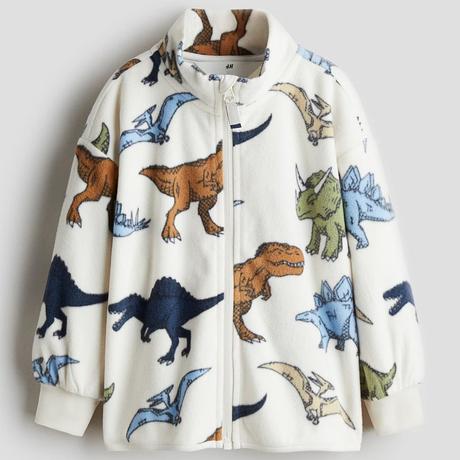 H&m mikina dinosauři fleecová vel. 134/140, h&m,134 / 140