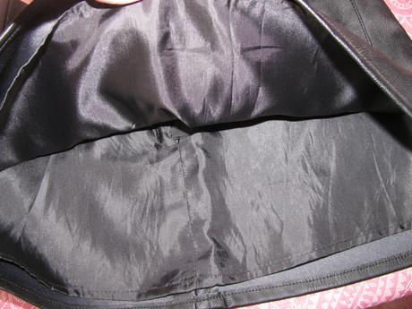 Dívčí černá minisukně z umělé kůže, f&f,116