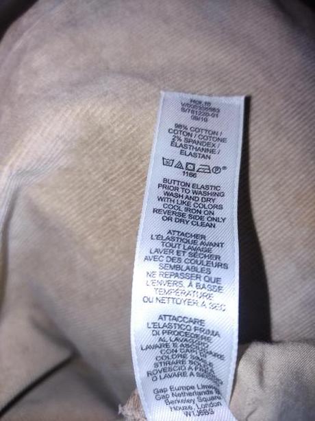 Manžestrové kalhoty s regulací, gap,116