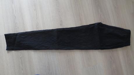 Černé elastické kalhoty ateliér donát čr, l