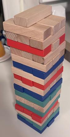 Fjällvråk dřevěná věž jenga, 