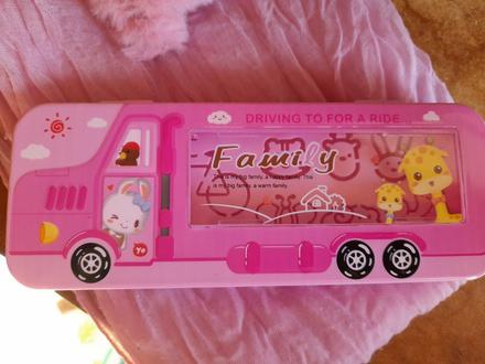 Pouzdro na pastelky,penál růžový nádherný, 