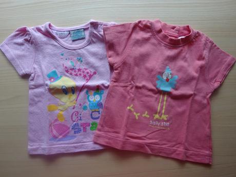 2x tričko kr. r., vel. 68, baby club,68