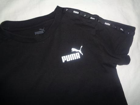 Černé bavlněné tričko puma, puma,128