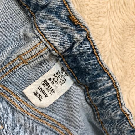 Dziny siroke h&m wide leg high waist 146, h&m,146